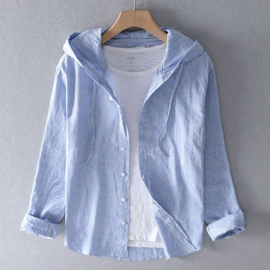Nova Linen Hoodie - Riviera London