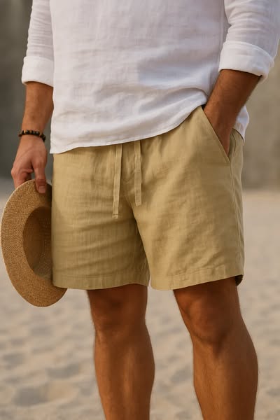 Herren Linen Shorts