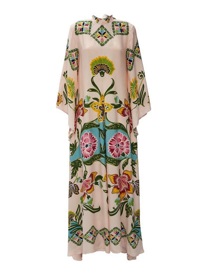 Exquisite Sunshine Floral Print Flowing Maxi Dress - Riviera London