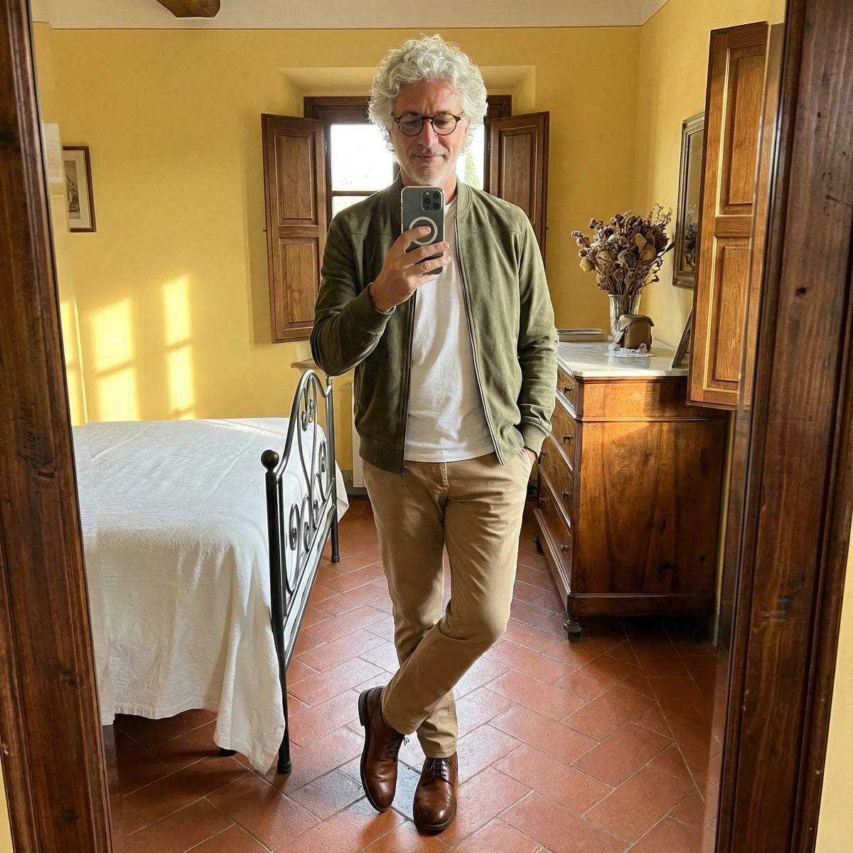 Riviera Suede Bomber
