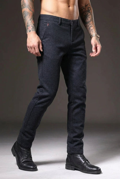 Luca Slim Fit Trousers – Blue