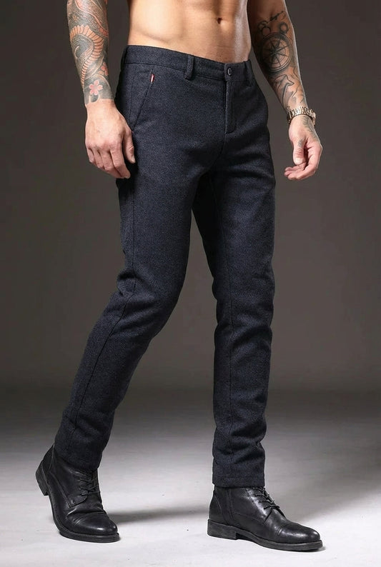 Luca Slim Fit Trousers – Blue