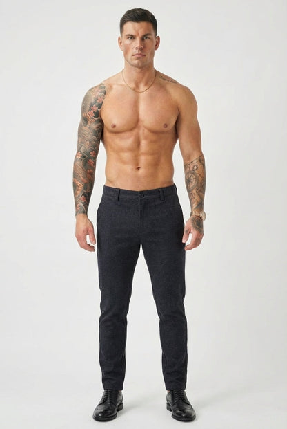 Luca Slim Fit Trousers – Blue