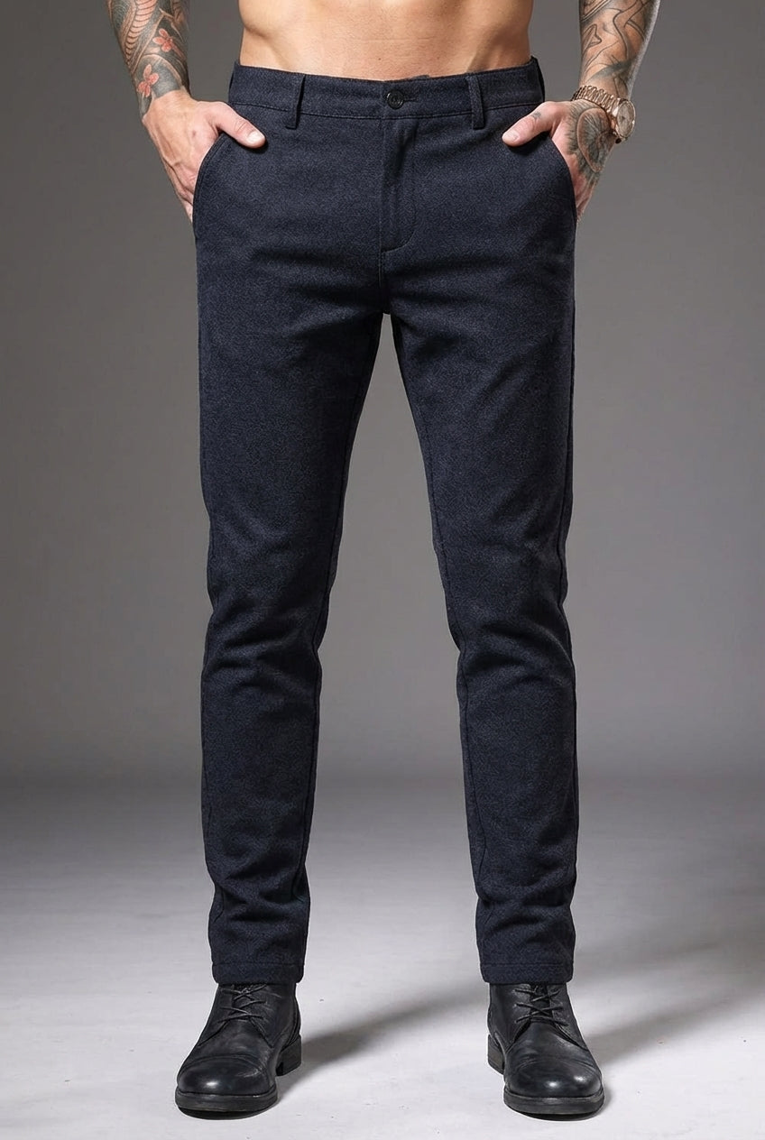 Luca Slim Fit Trousers – Blue