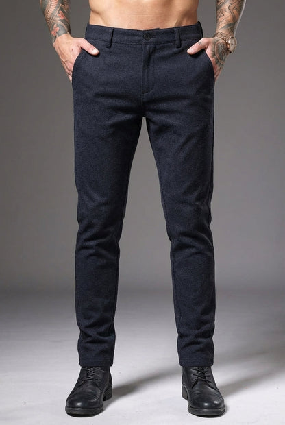 Luca Slim Fit Trousers – Blue