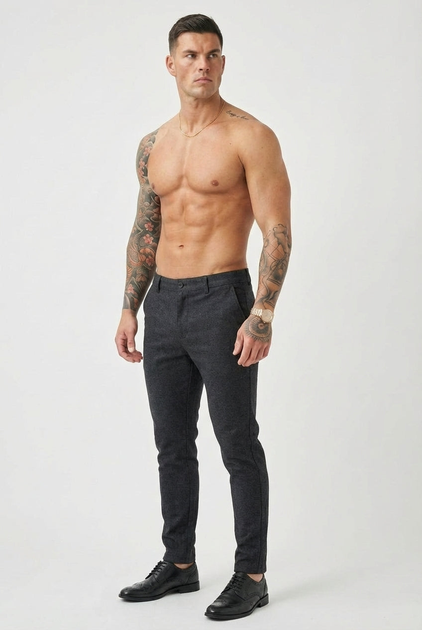 Luca Slim Fit Trousers – Blue