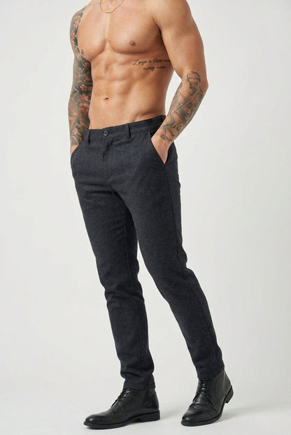 Luca Slim Fit Trousers – Blue