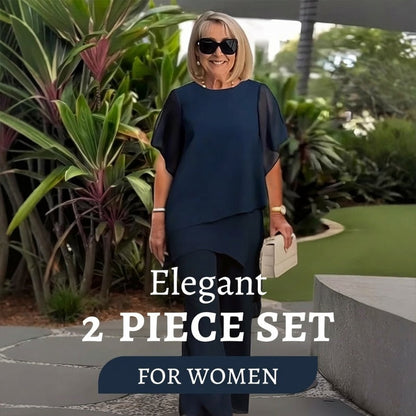 Charming Top & Wide Pants Set