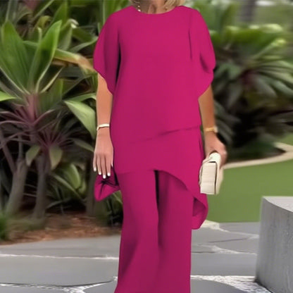 Charming Top & Wide Pants Set