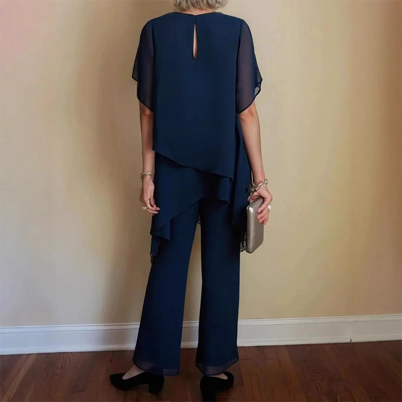 Charming Top & Wide Pants Set