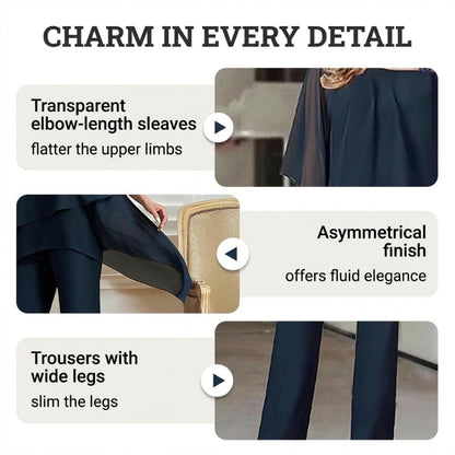 Charming Top & Wide Pants Set