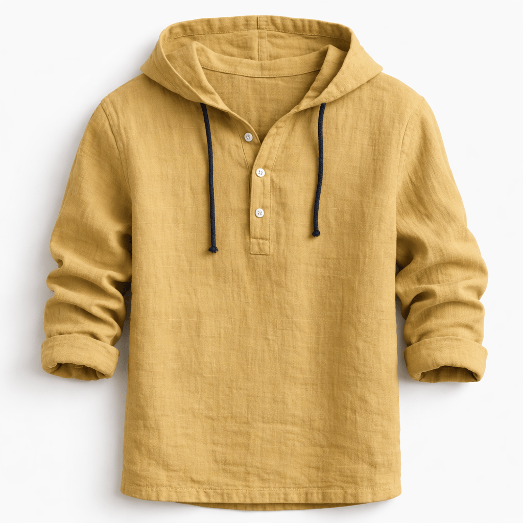 Bergen Hooded Linen Shirt