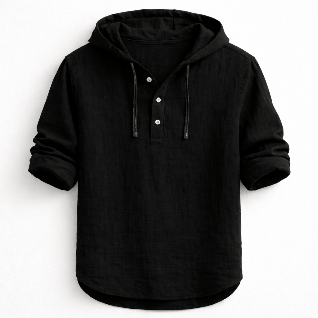 Bergen Hooded Linen Shirt