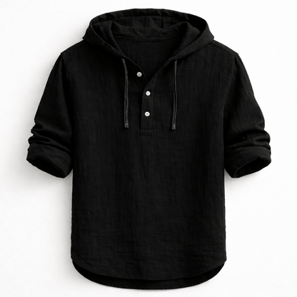 Bergen Hooded Linen Shirt
